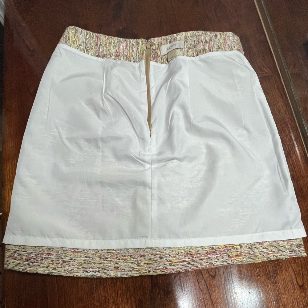 Loft/women’s tweed skirt, size 0, 18” long - Picture 8 of 8